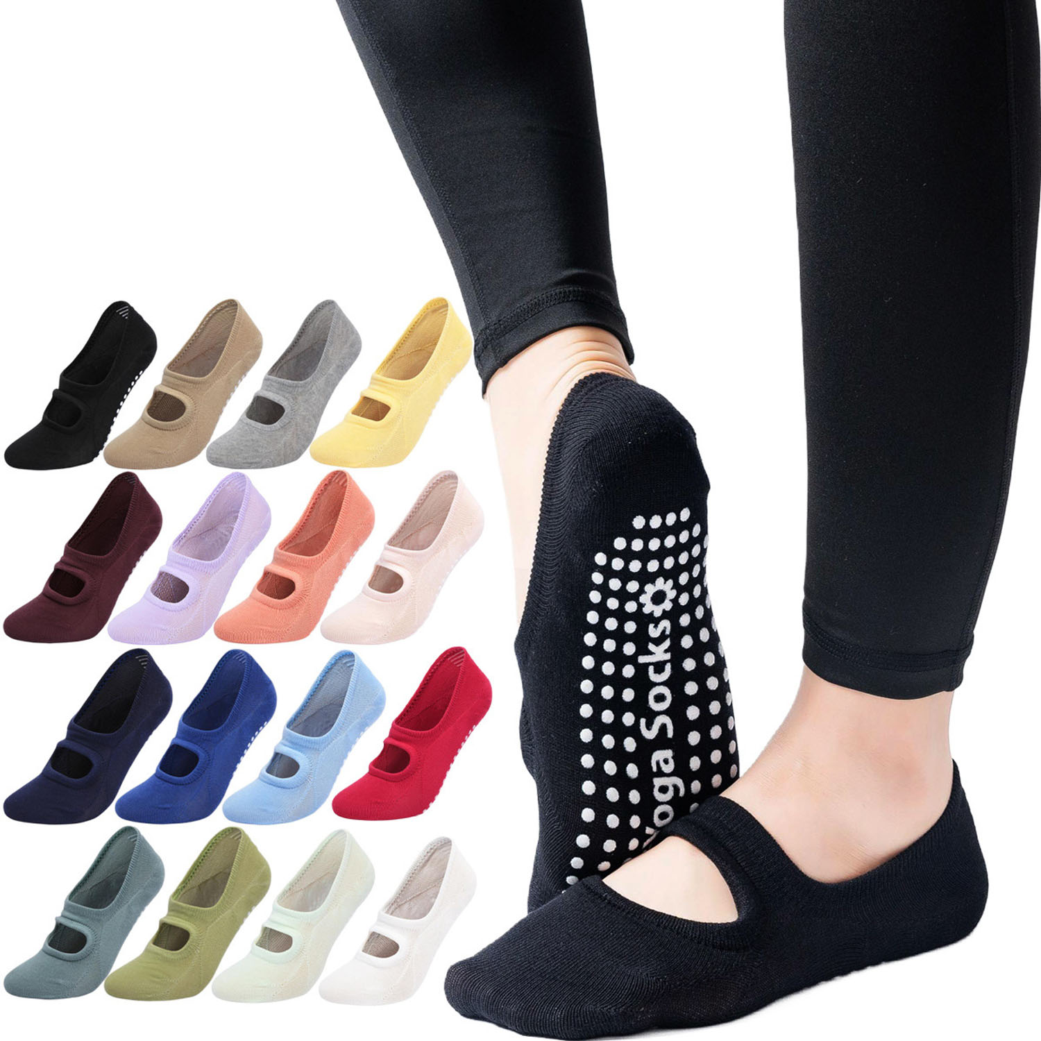 Pilates Yoga Grip Socks - 고품질 여성 요가 양말 미끄럼 방지