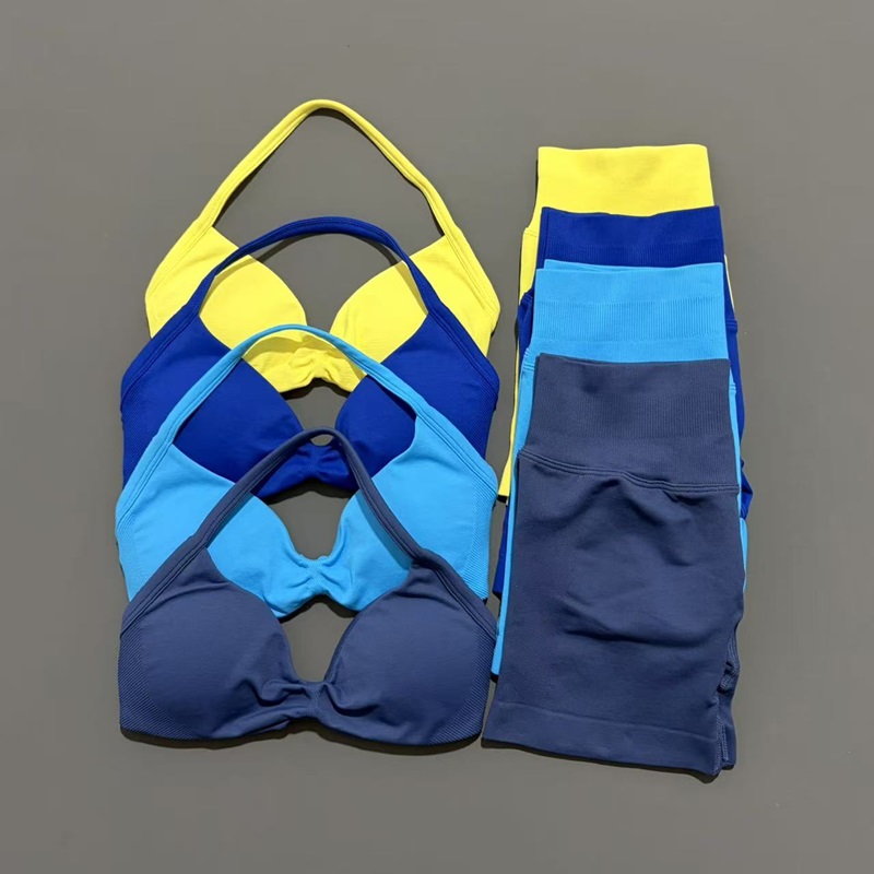 Pilates Yoga Wear - 2 조각 HISTELLO 스포츠 세트 이음매없는