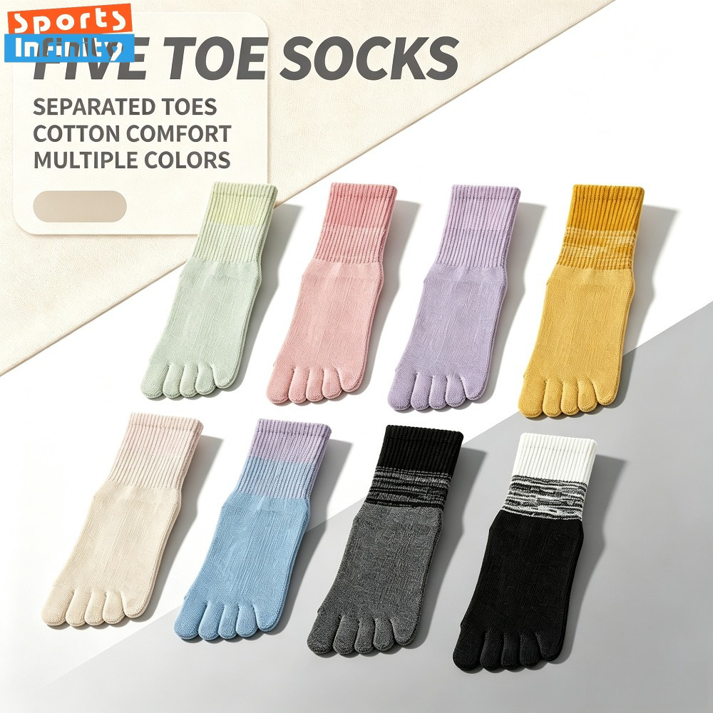 Pilates Yoga Grip Socks - 여성용 발가락 요가 양말 미끄럼 방지