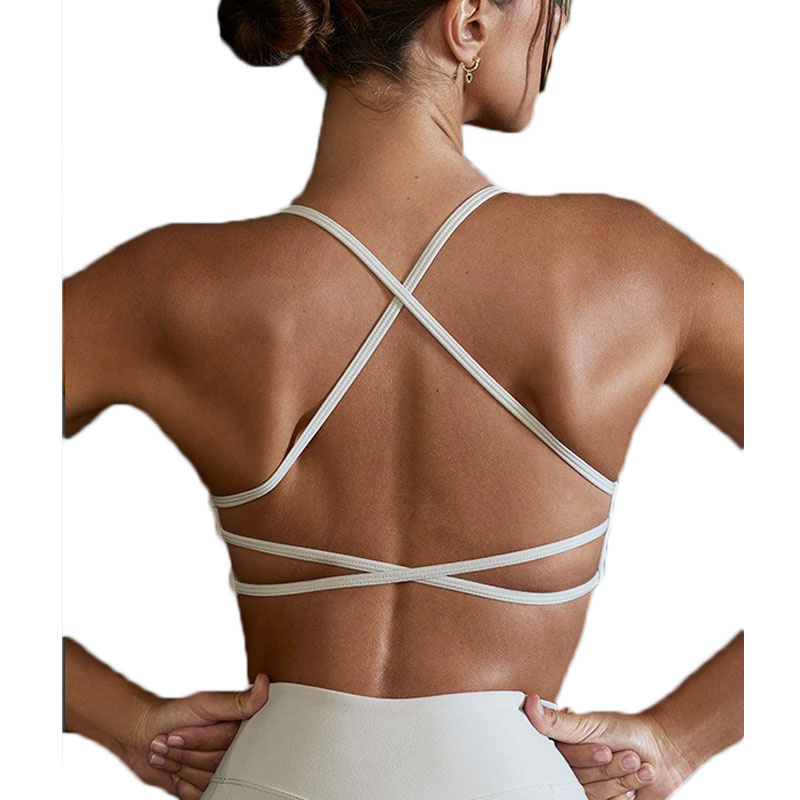 Pilates Yoga Workout - Aiithuug Crisscross Back 요가 브래지어 섹시한