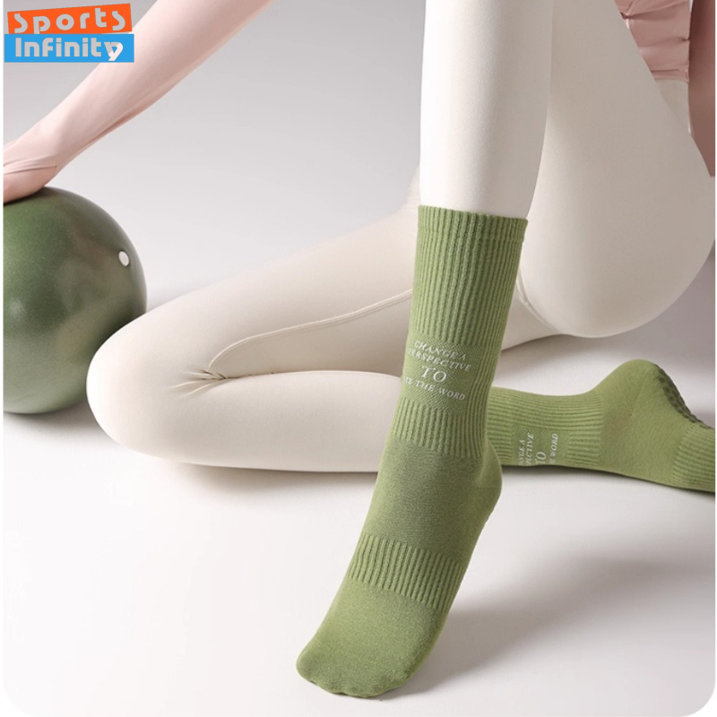 Pilates Yoga Hose - 미드 튜브 요가 양말 미끄럼 방지