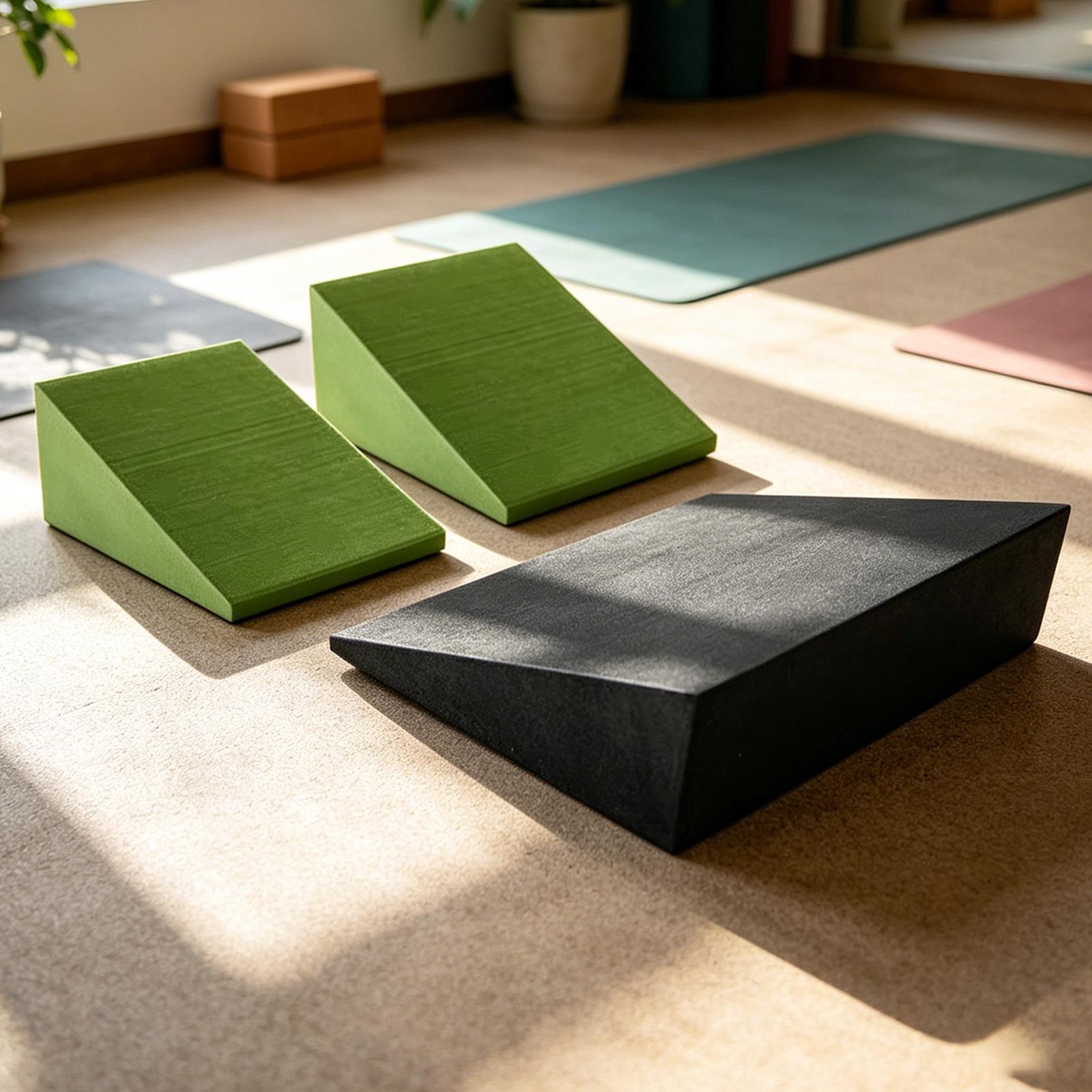 3Pcs 요가 웨지 블록 EVA 폼 요가 웨지 스트레치 - Pilates Yoga Block 리뷰 및 가격