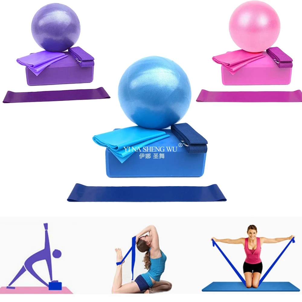 요가 스타터 키트 5pc 세트 요가 장비 세트 블록 볼 - Pilates Yoga Block 리뷰 및 가격