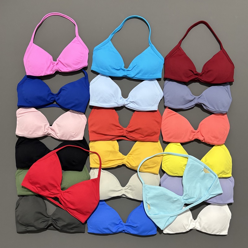 스포츠 스트래피 브라 요가 언더웨어 여성용 짐 탑 러닝 - Pilates Yoga Wear 리뷰 및 가격