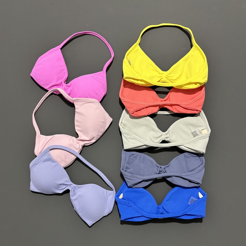 스포츠 스트래피 브라 요가 언더웨어 여성용 짐 탑 러닝 - Pilates Yoga Wear 리뷰 및 가격