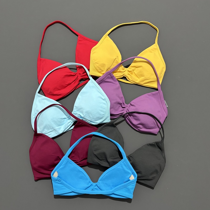 스포츠 스트래피 브라 요가 언더웨어 여성용 짐 탑 러닝 - Pilates Yoga Wear 리뷰 및 가격