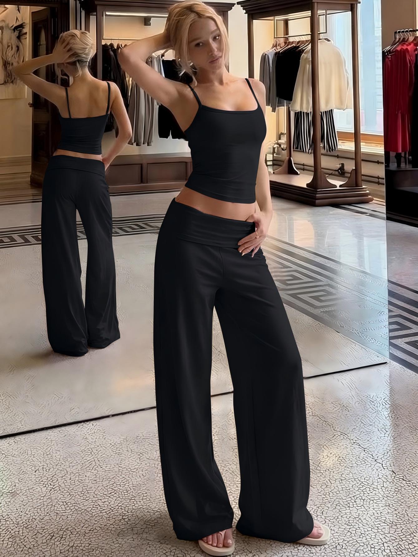 Hugcitar 패션 2 피스 세트 솔리드 슬립 섹시한 - Pilates Yoga Wear 리뷰 및 가격