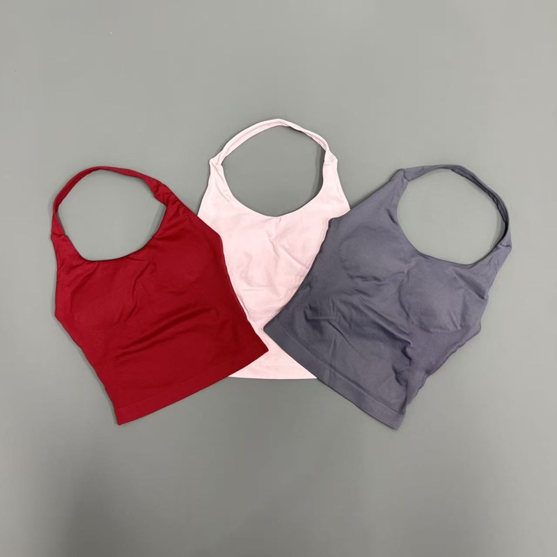 여성용 짐 탱크탑 오픈백 스포츠 롱라인 홀터 부드러운  - Pilates Yoga Wear 리뷰 및 가격