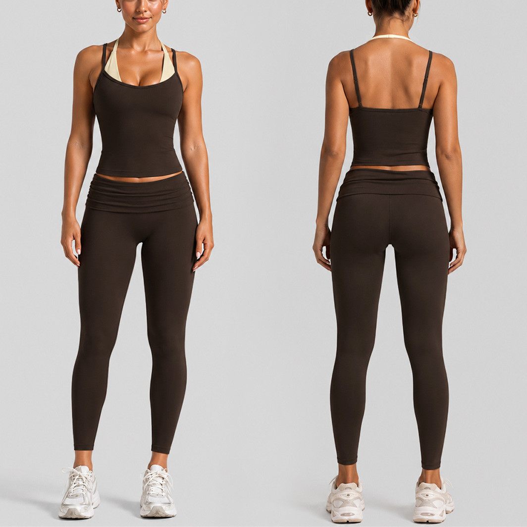 패드 여성용 블록 도트 홀터 더블 스트랩 요가 브라 스 - Pilates Yoga Wear 리뷰 및 가격