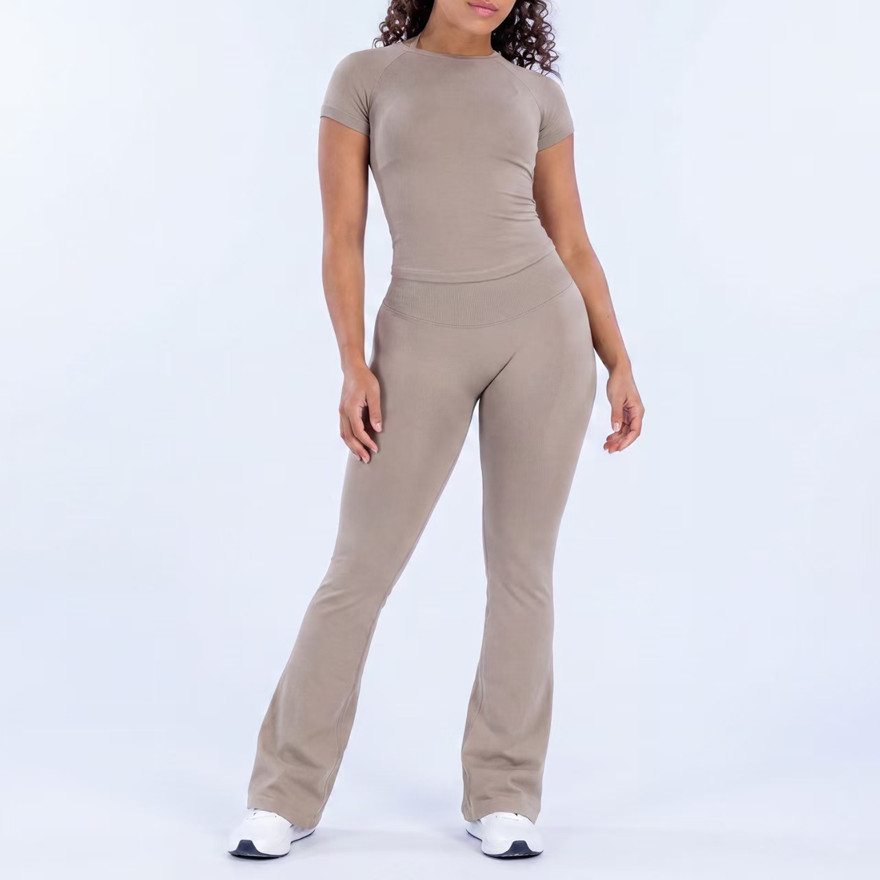 2피스 임팩트 요가 필라테스 슈트(플레어 팬츠와 백 디 - Pilates Yoga Fit 리뷰 및 가격